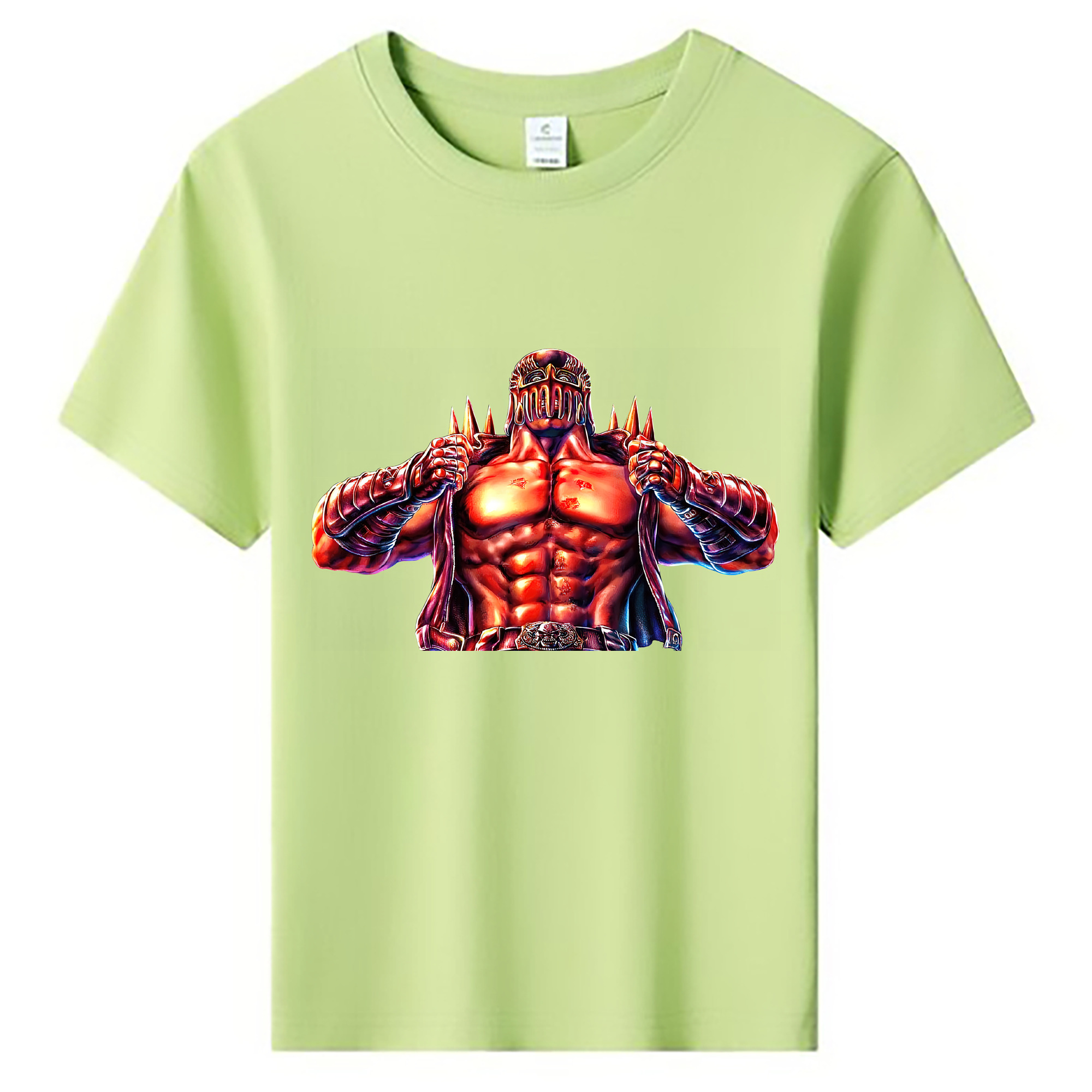 （画像用） 北斗の拳 Fist of the North Star 綿100％キッズTシャツ（フロントプリント）